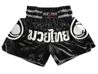 Thailand Muay Thai Boxing Shorts : BXS-101-Black