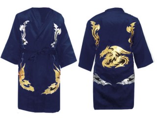 Personalized Muay Thai Fight Robe costume : 201-Navy