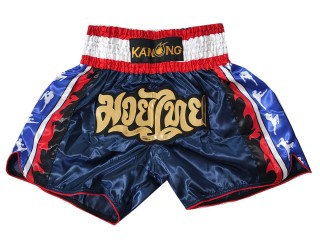 Muay Thai Shorts : KNS-149-Navy