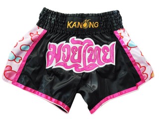 Muay Thai Shorts : KNS-501-Black