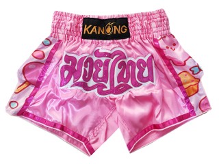 Muay Thai Shorts : KNS-501-Pink