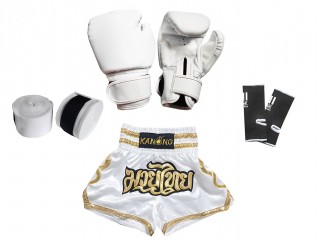 Kids Muay Thai Set Pack : 121-White