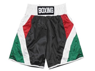 Kanong Customized Boxing Trunks : KNBXCUST-2053-Black-Green-Red