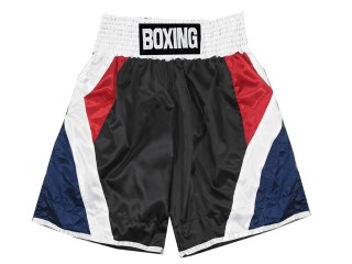 Kanong Customized Boxing Trunks : KNBXCUST-2053-Black-Navy-Red
