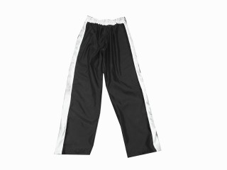 Custom kick boxing trousers with name : KNPANTS-004-Retro-Black