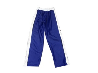 Custom kick boxing trousers with name : KNPANTS-004-Retro-Blue