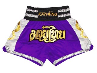 Muay Thai Boxing Shorts : KNS-141-Purple