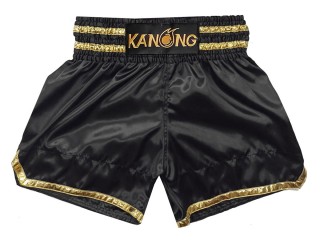 Custom-designed Muay Thai Shorts : KNSCUST-1278-Black