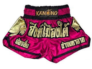 Custom-designed Muay Thai Shorts : KNSCUST-1280-Rose