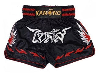 Custom-designed Muay Thai Shorts : KNSCUST-1285-Black