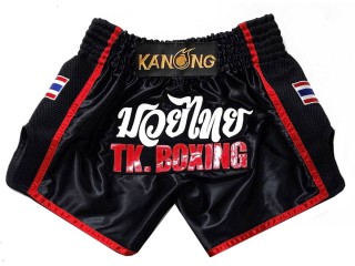 Custom-designed Muay Thai Shorts : KNSCUST-1288-Black