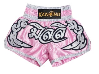 Custom-designed Muay Thai Shorts : KNSCUST-1294-Pink