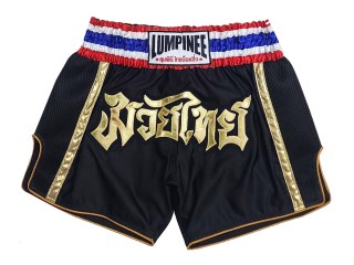 Lumpinee Muay Thai Boxing Shorts : LUMRTO-006-Black