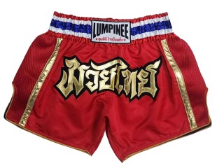 Lumpinee Muay Thai Boxing Shorts : LUMRTO-006-Red