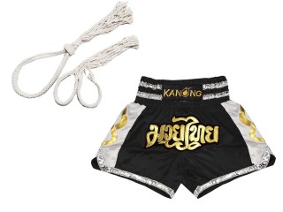Mongkol Prajead set with Muay Thai Shorts : Mongkol-Boran-141-Black