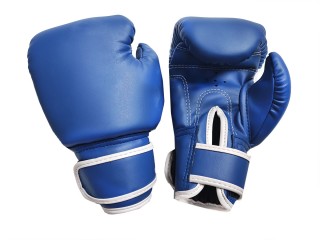 Kanong Kids Muay Thai Boxing Gloves : Classic Model Blue