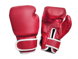 Kanong Kids Muay Thai Boxing Gloves : Classic Model Red