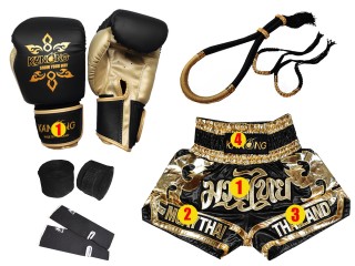 Custom Boxing Gloves & Kickboxing Shorts with Muay Thai Gear