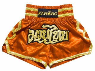 Muay Thai Shorts : KNS-121-Orange