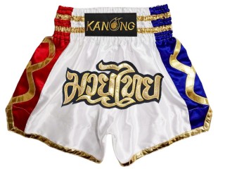 Muay Thai Shorts : KNS-141-White