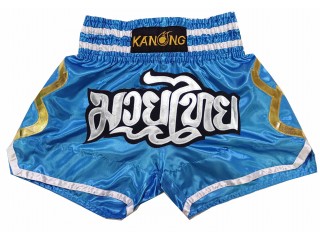 Muay Thai pants : KNS-143-Skyblue