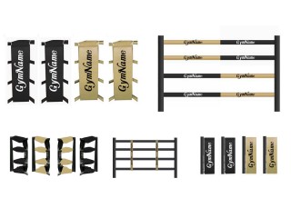 Custom Muay Thai Ring Cover Set : Black/Gold
