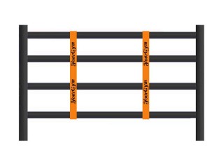 Custom Orange Muay Thai Boxing Ring Rope Separators