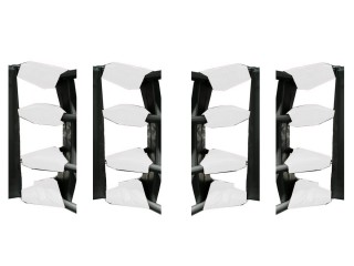 Custom White Muay Thai Ring Triangle Covers (Set of 16)