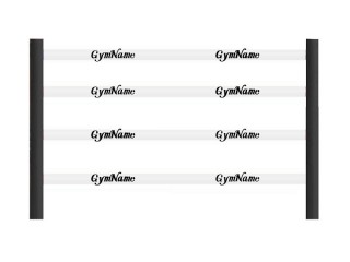 Customize White Boxing Ring Rope Covers 3m , Full set 16 pcs (4x4m Ring)