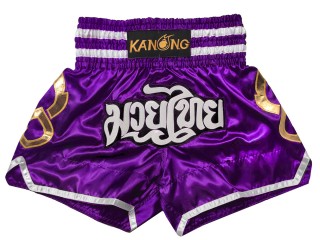 Muay Thai Shorts : KNS-143-Purple