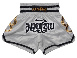 Muay Thai pants : KNS-143-Silver