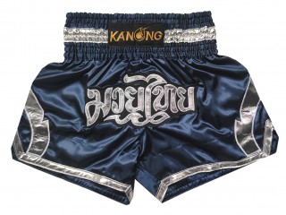 Muay Thai Shorts : KNS-144-Navy