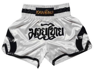 Muay Thai Shorts : KNS-144-White