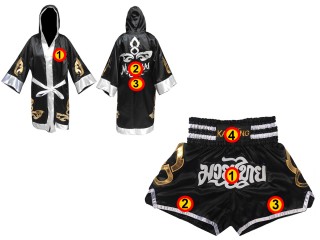 Custom Boxing Robe + Thai Boxing Shorts - Gift from Thailand