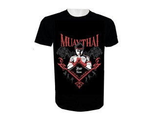 Print Your Name Muay Thai T-Shirt Add Name or Text : KNTSHCUST-001