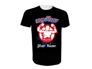 Print Your Name Muay Thai T-Shirt Add Name or Text : KNTSHCUST-003