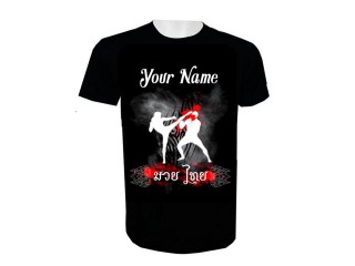 Print Your Name Muay Thai T-Shirt Add Name or Text : KNTSHCUST-006