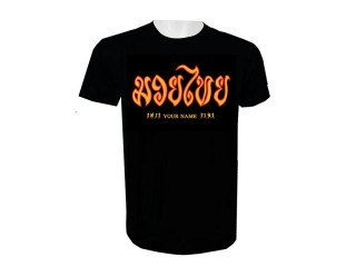 Print Your Name Muay Thai T-Shirt Add Name or Text : KNTSHCUST-008