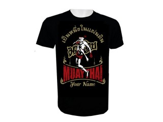 Print Your Name Muay Thai T-Shirt Add Name or Text : KNTSHCUST-009