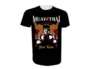 Print Your Name Muay Thai T-Shirt Add Name or Text : KNTSHCUST-011