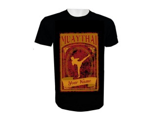 Print Your Name Muay Thai T-Shirt Add Name or Text : KNTSHCUST-013