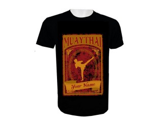 Custom Muay Thai T-Shirt Add Name or Text : KNTSHCUST-013