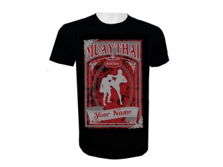 Print Your Name Muay Thai T-Shirt Add Name or Text : KNTSHCUST-014