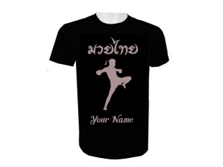Custom Muay Thai T-Shirt Add Name or Text : KNTSHCUST-015
