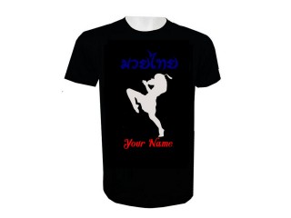 Print Your Name Muay Thai T-Shirt Add Name or Text : KNTSHCUST-016