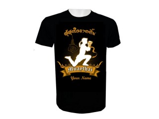 Custom Muay Thai T-Shirt Add Name or Text : KNTSHCUST-017