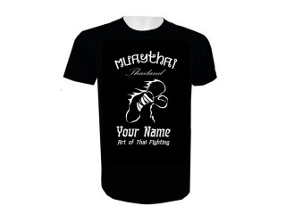 Customize Muay Thai T-Shirt Add Name or Text : KNTSHCUST-018