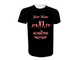 Print Your Name Muay Thai T-Shirt Add Name or Text : KNTSHCUST-019