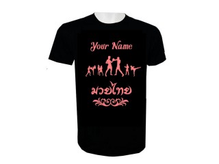 Customize Muay Thai T-Shirt Add Name or Text : KNTSHCUST-019