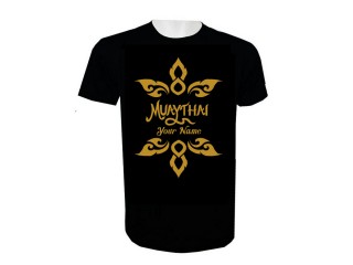Print Your Name Muay Thai T-Shirt Add Name or Text : KNTSHCUST-020